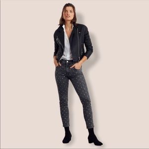 Anthropologie Pilcro High Rise Slim Rhinestone Jeans New Women 29